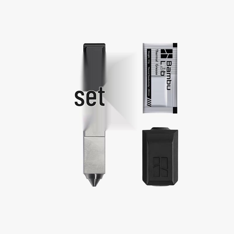 Bambu Lab 3D Printer Stainless Steel Nozzle Hotend Assembly