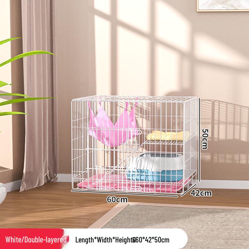 Compact Multi-Layer Indoor Cat Cage and Nest House