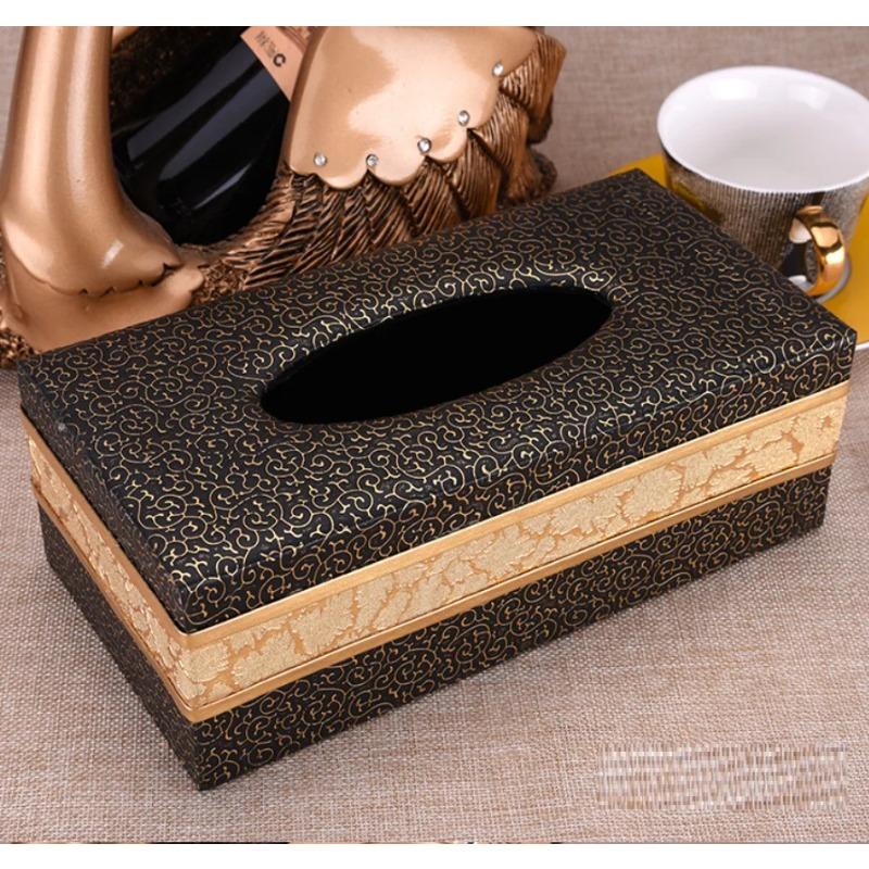 High Quality Leather Tissue Box Napkin Holder Paper Case Bathroom Tissue Box Cover Car Napkin Storage Modern Toilet Paper Box