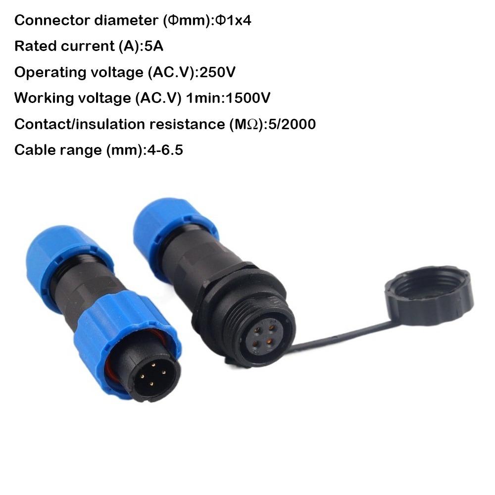 SP13 Waterproof Connector Docking Connector Socket Plug Male Female Plug Socket  Electrical