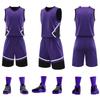 Customizable Men's Basketball Team Uniforms with Number Printing