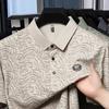 Camisa Polo Masculina Manga Curta Gola Lapela Roupa Média e Superior Camiseta Base