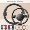 Customized Hand Sewn Anti-Slip Safety Car Steering Wheel Cover For Subaru BRZ 2016-2019 Microfiber Leather Auto Grip Cover