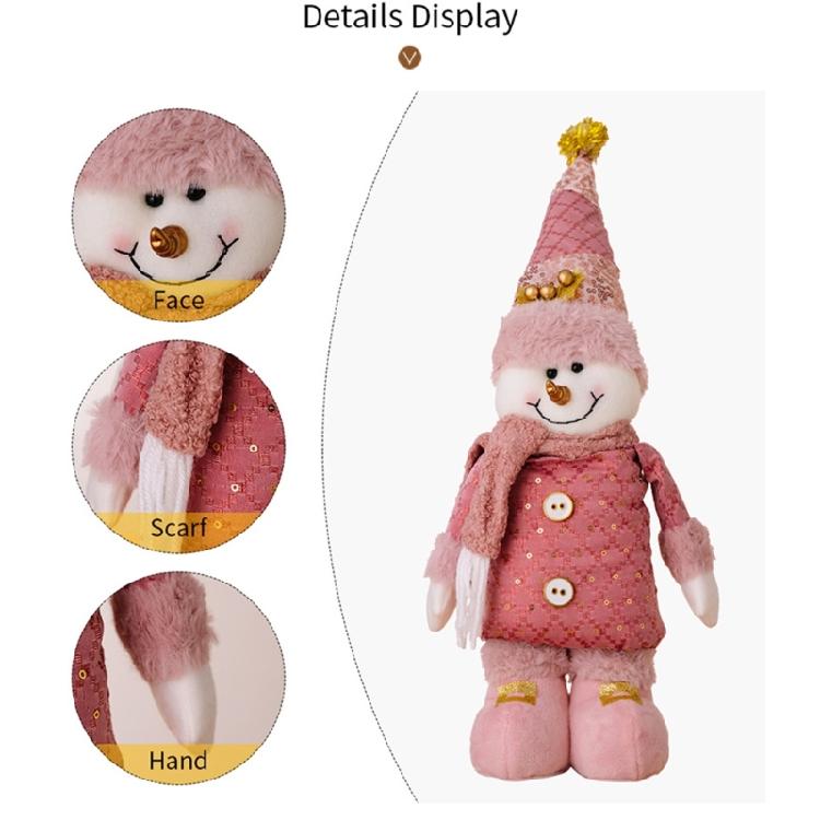 Verstellbare Größe Weihnachten-Thema Figur Ausziehbare Stehende Figur Puppe Display Dekoration für Fenster oder Tisch