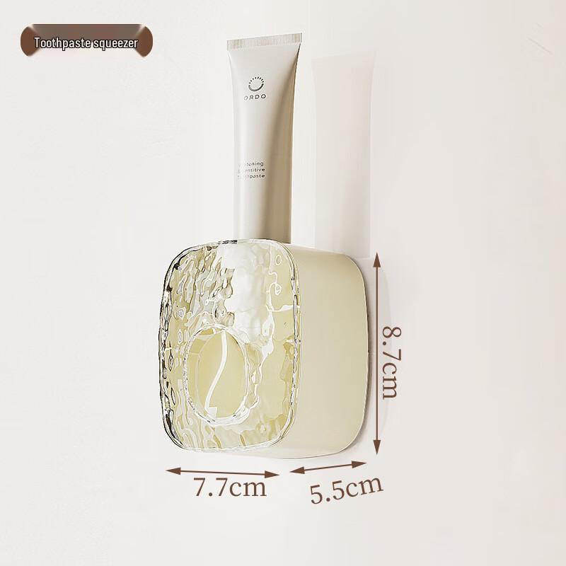 

ABXTAO Wall-Mounted Toothbrush Holder & Toothpaste Dispenser