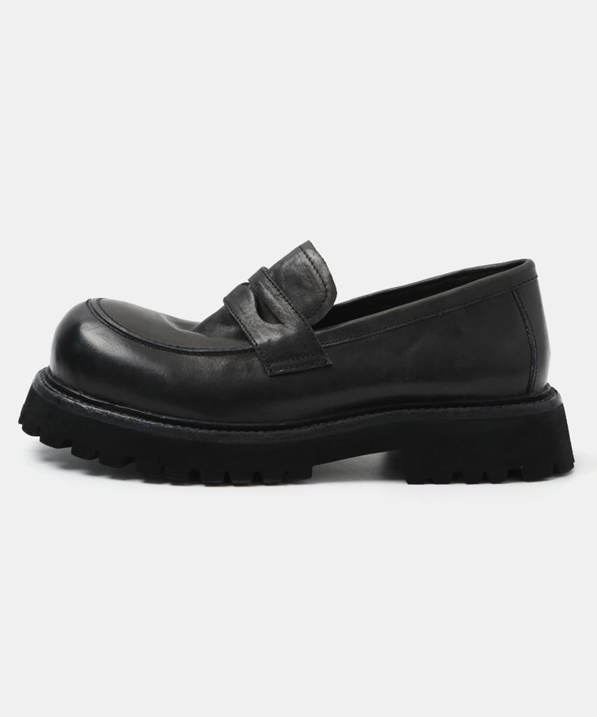 Wetheroad Wtrd2620 Hannibal Tumble Wash Heavy Loafers Black