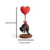 Floating Cat Heart Balloon - Romantic Desk Decor For Couples, Home, Bookshelf, Bedside Cute & Cozy Ornaments Valentines Gift