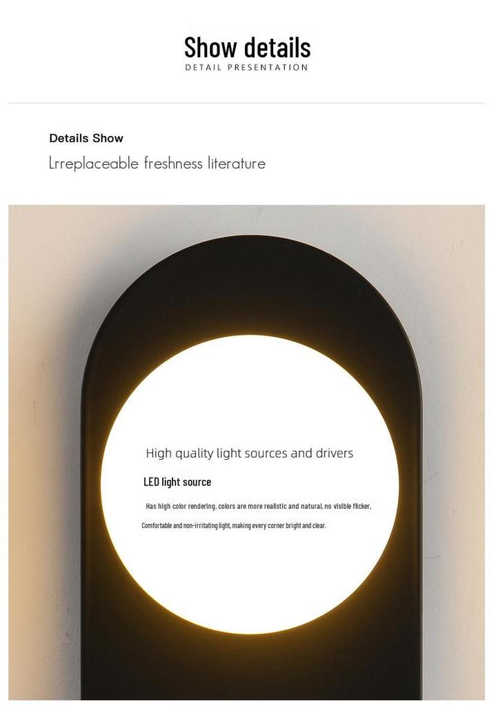 Modern American Wall Lamp for Bedroom, Living Room, or Hallway