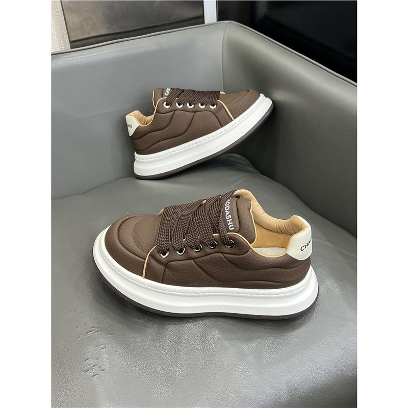 Autumn platform bread shoes leather sports and leisure shoes dl