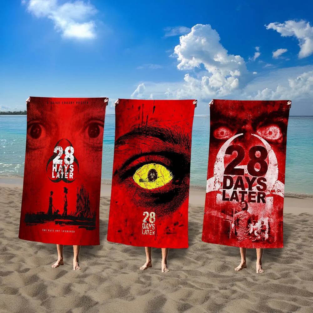 Movie Trror 28 D-Days L-Later Bath Towel Microfiber Soft Water Absorbing Breathable For Girl Kids Decorative Cartoon Beach