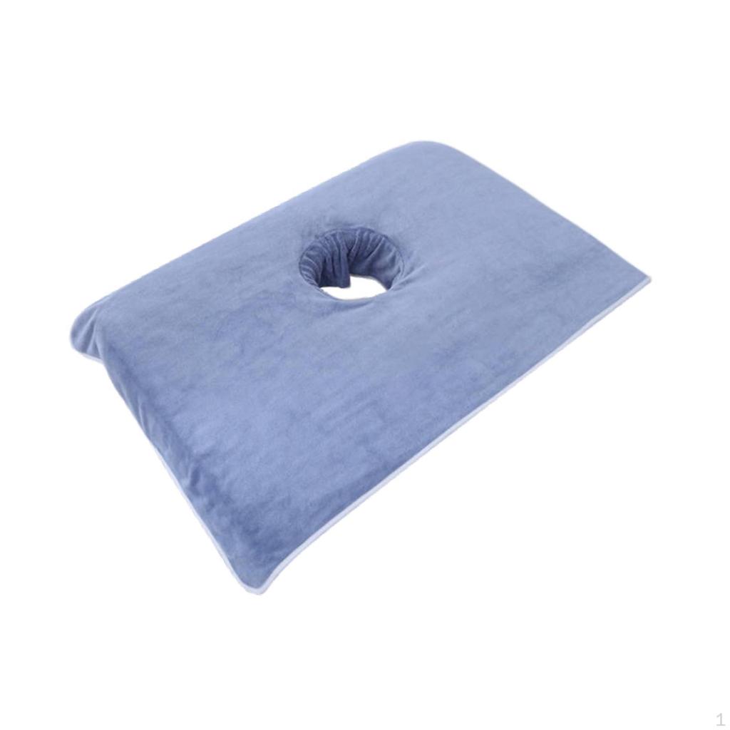 Massage Table Face Hole Towel Soft Cover Polyester Lightweight Breathable Beauty