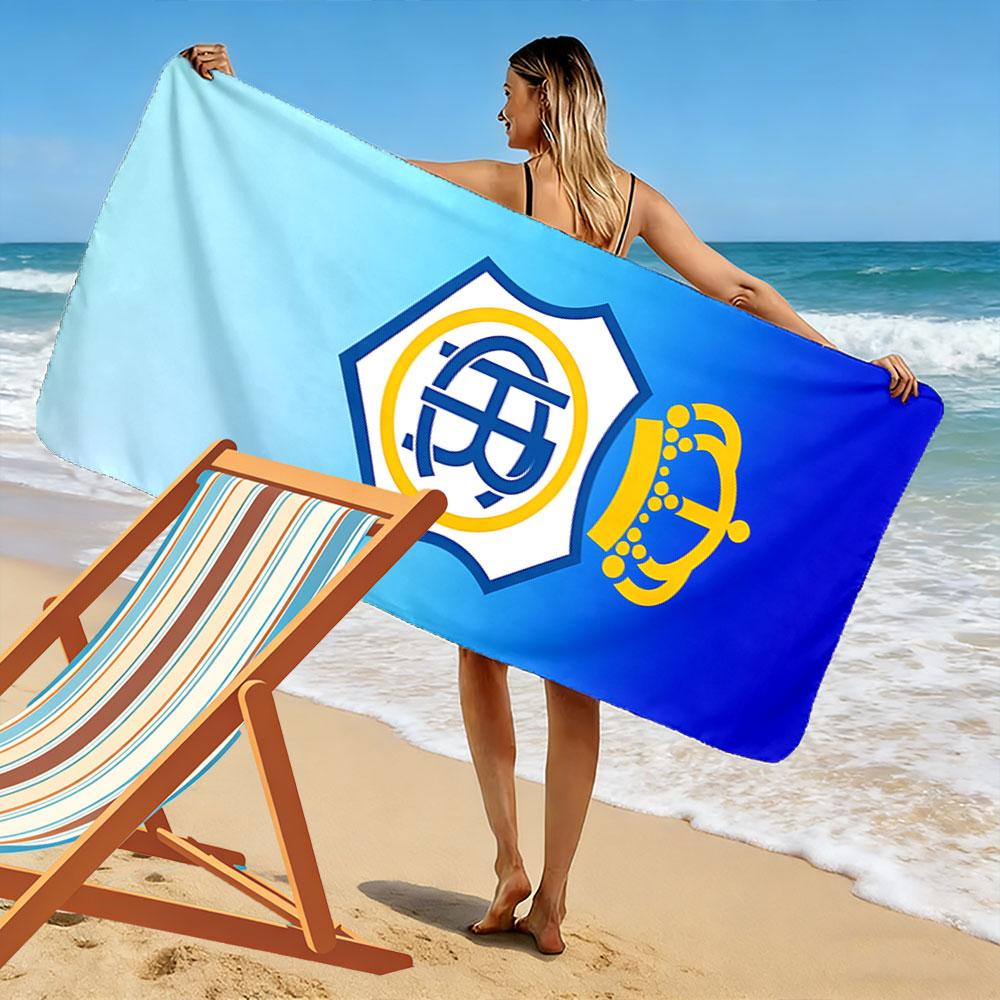 Crown Emblem Blauverlauf Handtuch Ein Muss für den Strandurlaub