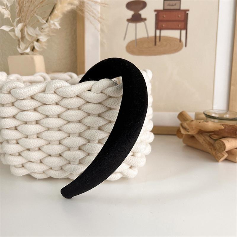 Korea Winter Warme Wollige Schwamm Haarband Gepolstert Mode Haaraccessoires für Frauen Mädchen Einfarbiges Stirnband Haarreif Kopfschmuck