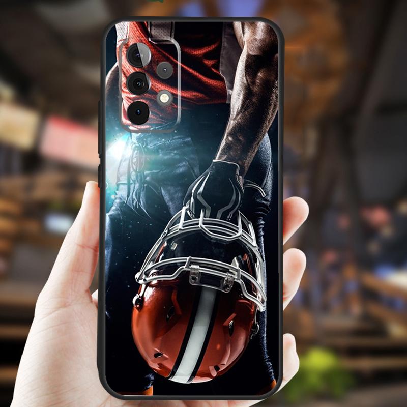 American Football Case For Samsung Galaxy A26 A54 A14 A36 A16 A33 A56 A15 A55 A53 A35 A22 A32 A52 A34 A05 A06