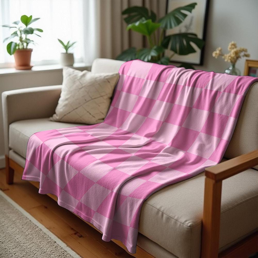 Soft Blue Snow Motif Cartoon Anime Print Flannel Blanket Soft Warm Throw for Kids Bedroom Sofa Christmas Office Car