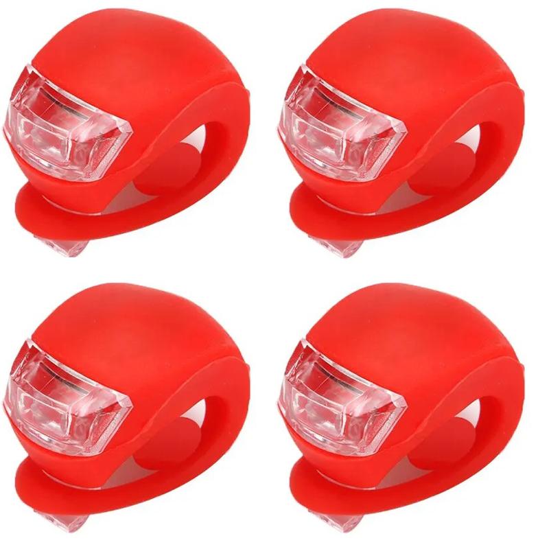 Bicycle Frog Light Night Warning Light Replaceable Battery Bicycle Tail Light Outdoor Riding Light Cycling Equipment Accessories