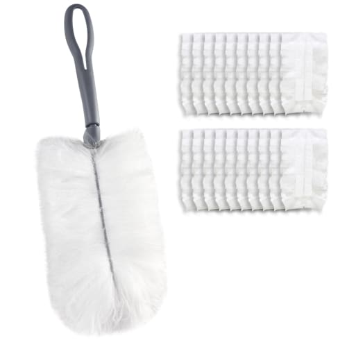 Disposable Duster, Handy Mop, Foldable, with 20 Replacement Sheets