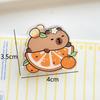 Lovely Cartoon Style Capybara Paper Clip Office Stationery Learning Supplies Note Holder Mini Pp Clip