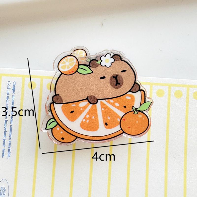 Lovely Cartoon Style Capybara Paper Clip Office Stationery Learning Supplies Note Holder Mini Pp Clip