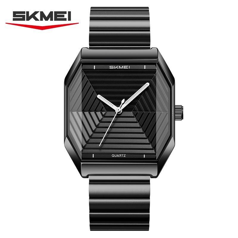 Fashion Quartz Watch Unique Design Stainless Steel Men's Wristwatches Business Watches for Men