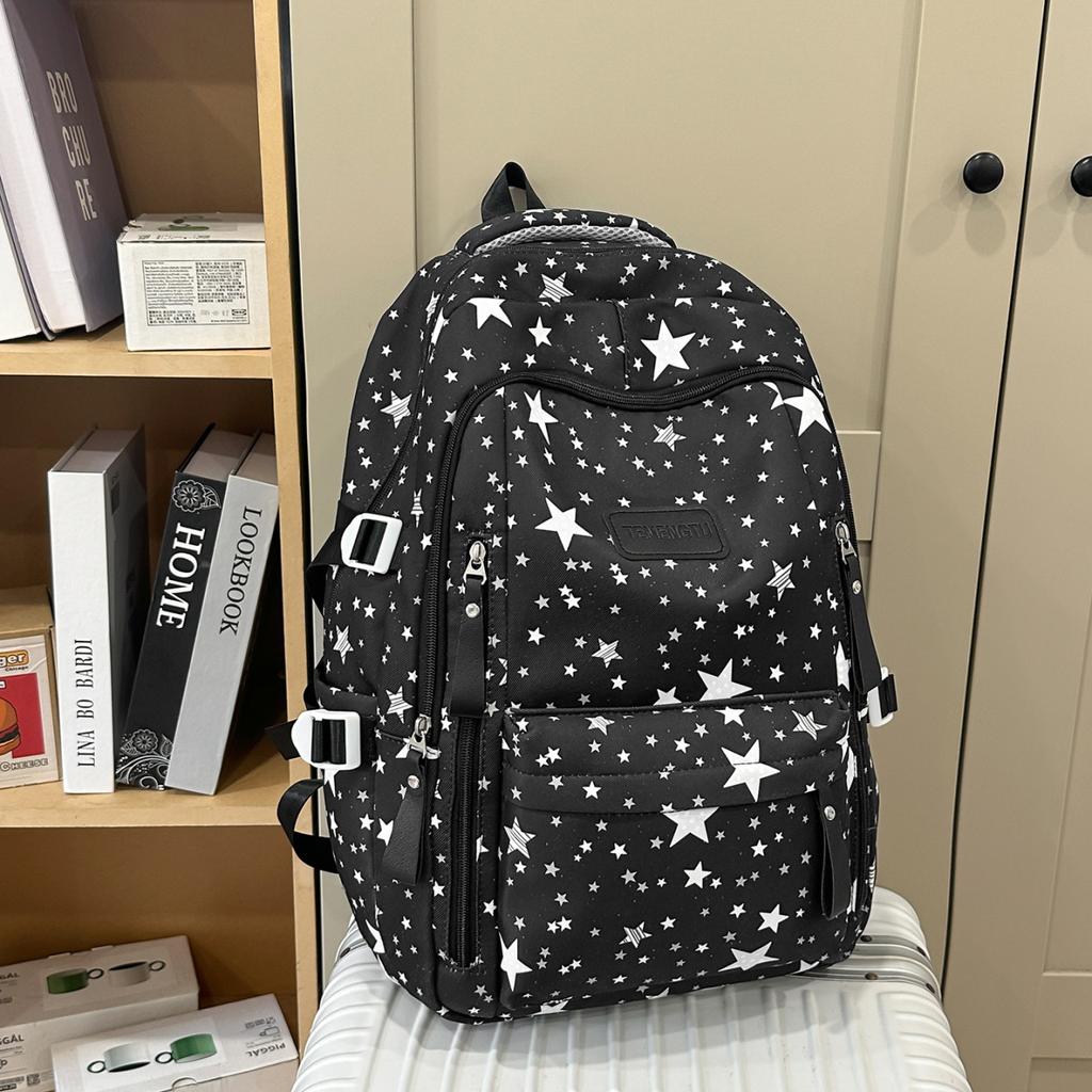 Schoolbag1011 New Fresh Schoolbag for Primary and Middle School Students Backpack College Student Backpack Forest Series Large Capacity Backpack