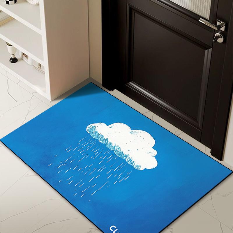 Household Bathroom Floor Mats, Bedroom Toilet Door Mats, Entry Door Carpets, Bathroom Absorbent and Stain-resistant Mats