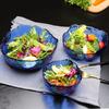 Disposable Bowl High Quality Colorful Different Size  Purple Blue Pink Green Glass Salad Bowl for Home Fruit Serving