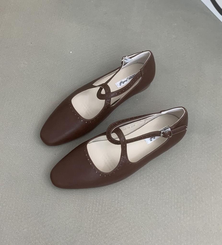 Mode Bailamos 2025 Frühling Neue Damen Flache Schuhe Mode Flach Damen Outdoor Kleid Ballerinas Lässige Weiche Mary Jane Schuhe