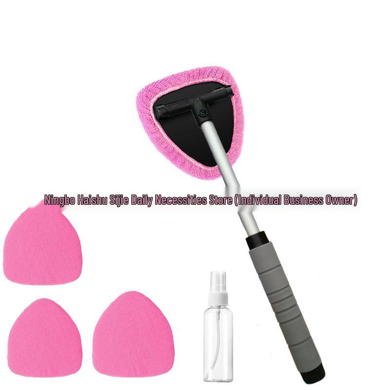 Telescopic Microfiber Car Window Cleaning & Defogging Brush Set