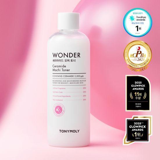 Tony Moly Wonder Ceramide Mochi Toner 500ml Promotion (+100ml + 30ml Cream)
