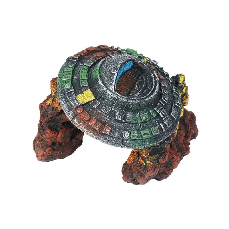 Modern Resins Ornaments For Fish Tanks Unique Underwater Art With Multiple Layered And Nonslip Base