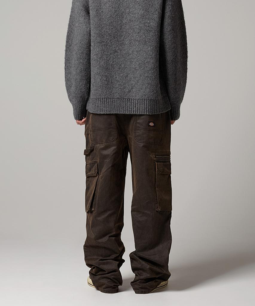 DICKIES Canvas Double Knee Cargo Pants Dark Brown
