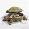 Simulation Turtle Jewelry Storage Box with Lid Resin Tortoise Trinket Keys Organizer Container Animal Statue Figurine Desktop Decoration Ornament