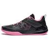 New LiNing Liren3 TEAM Cushioning Anti Slip And Wear Resistant Low Top Basketball Shoes Men's Black Pink ABAS095-11