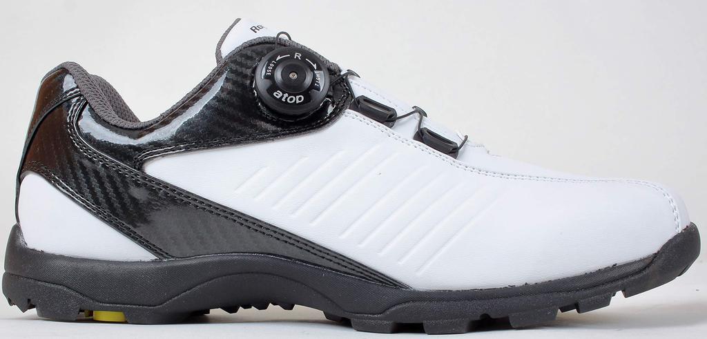 ATOP Dial Roger King Spikeless Golf Shoes Wide 4E RK-08 (White, 27.0cm)