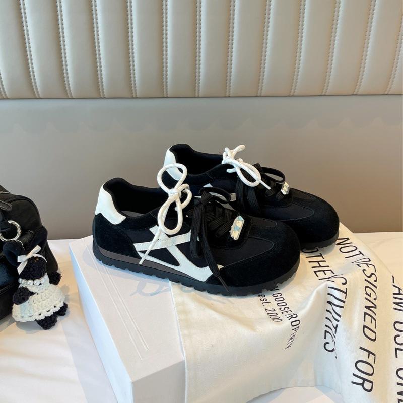 Zhang Jingyi has the same weird planet retro contrasting colors, women's shoes, 2025 autumn new platform women's sports shoes