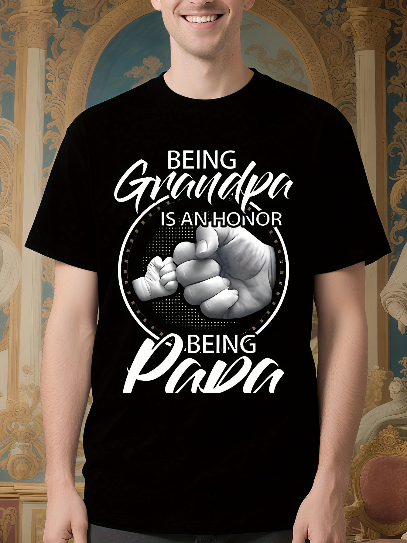 Hip Hop Dad Papa Tshirt - Being Grandpa is an Honor Being... XXXXL