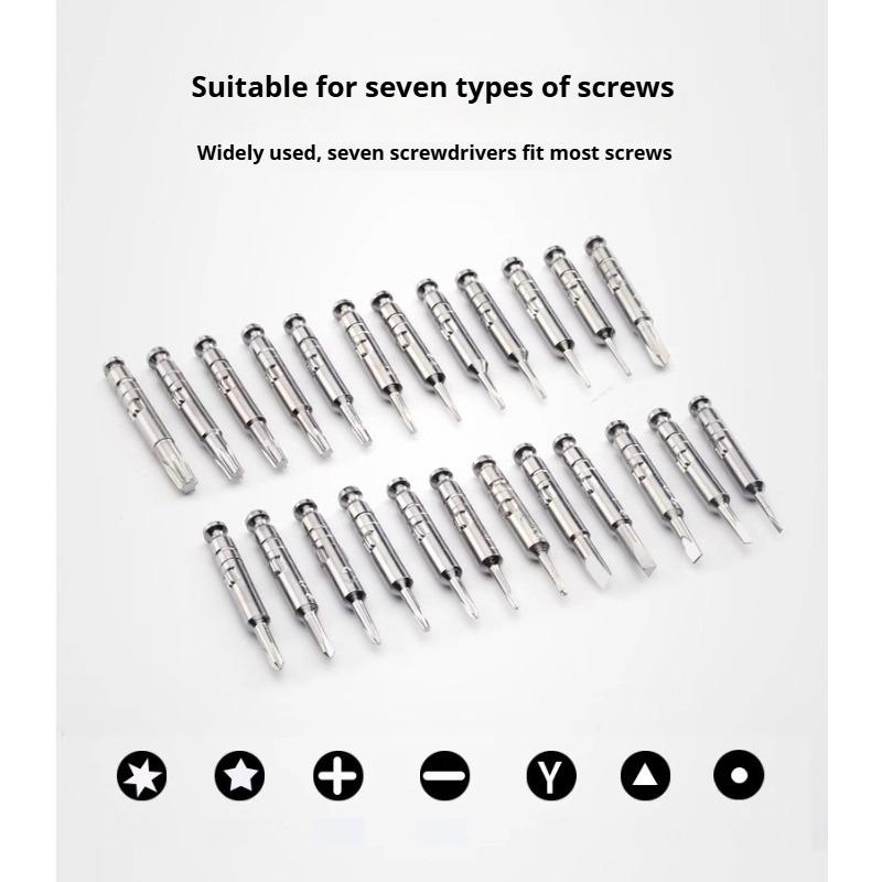 25-in-1 Multi-Purpose Manual Screwdriver Bit Set Cell Phone Laptop Repair Precision Screwdriver Set