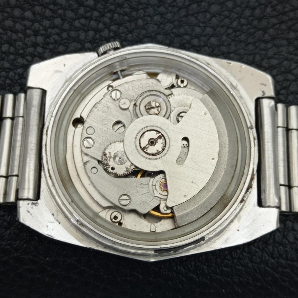 GENUINE VINTAGE SEIKO 5 AUTOMATIC 7009A JAPAN MENS WHITE DIAL WATCH A702439-5 R124-a702439