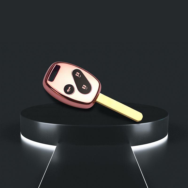 3 Buttons Soft TPU Car Key Case Covers Shell Fob Holder Bag For Honda CR-V Civic Fit Freed StepWGN Keyless Protector