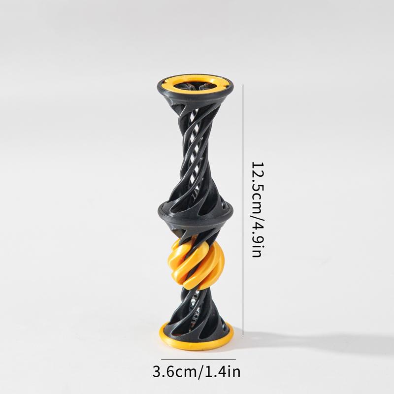3D Printed Rotating Pyramid Toy 3d Spiral Cone Release Pressure Toys Desktop Accessorie Printed Through Pyramid Spiral Cone Toy