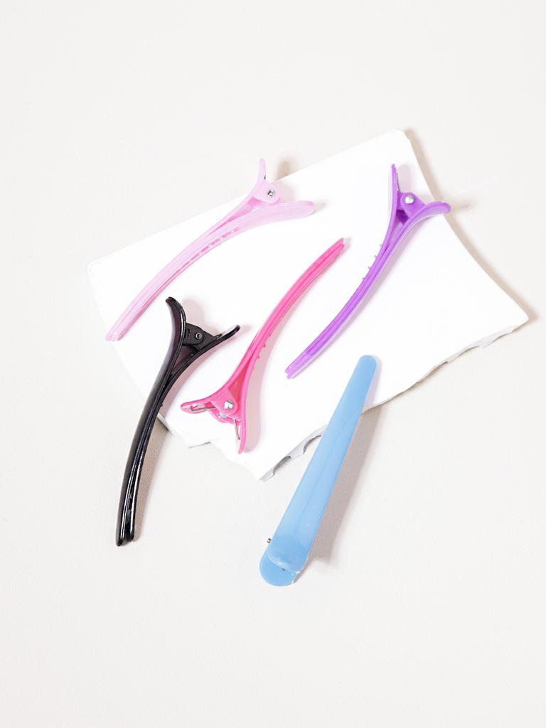 5 pieces of multi color professional salon hairstyle split style hair clips, fluffy DIY clip hair Special for real hair wigs