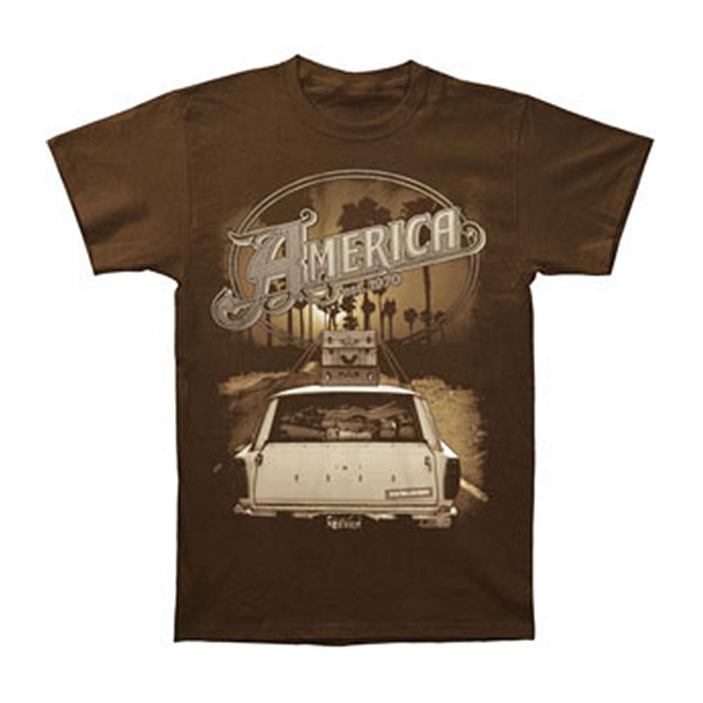 Men s America Ventura Highway T-shirt X-Large Brown L