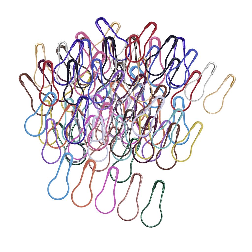 1000 Pieces Metal Gourd Safety Pins Calabash Bulb Hooks for Knitting Locking