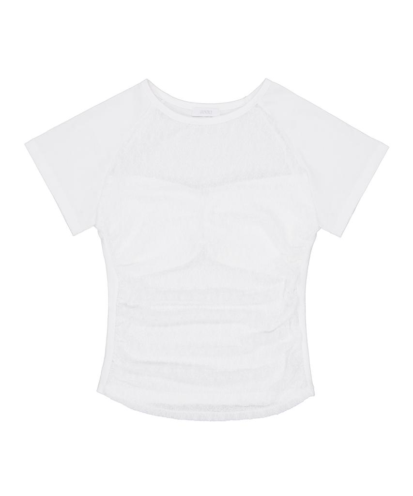 Leoninghai Lace Raglan H/S Tee [White]
