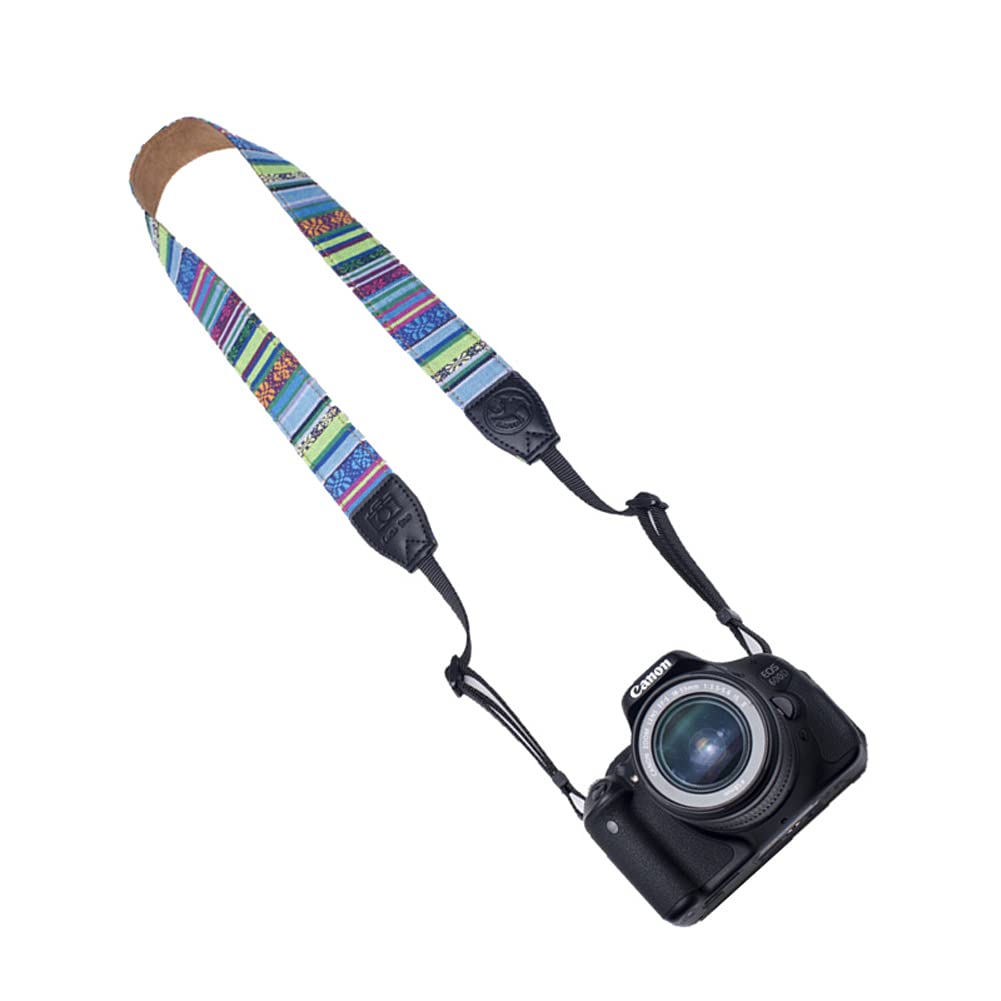 VKO Camera Shoulder Vintage Canvas Neck Adjustable Shoulder Strap for and Digital SLR Cameras Strap, Strap, Nikon, Canon, Sony,