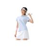 Anta Training Series Sports Casual Simple Solid Color Pullover Short Sleeve Polo Shirt Women Polo Shirts Light-Twilight-Blue 162527175-2