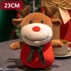 Snowman Home Decoration Animal Doll Christmas Elk Plush Toy Deer Plush Doll Santa Claus Stuffed Toy