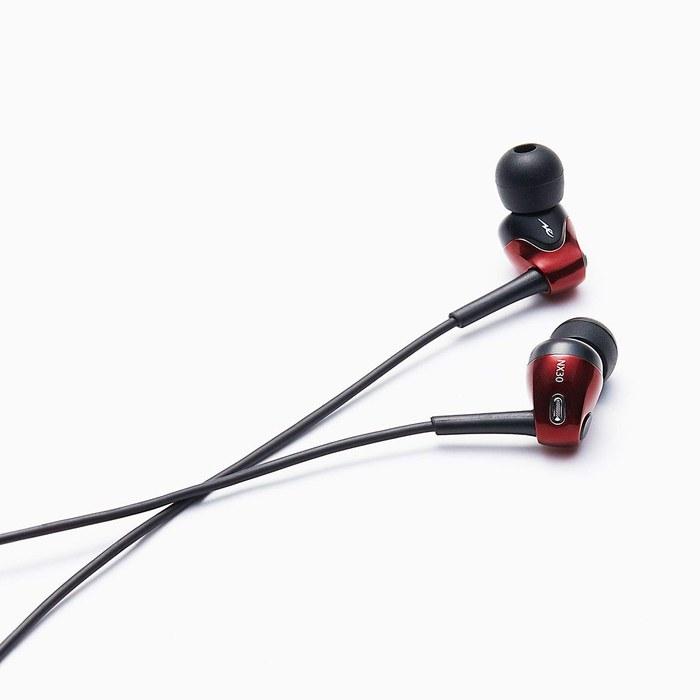 Radius HP-NX30 High-Resolution Earphones: NeEXTRA Series, FLW Driver, Wired, In-Ear (Red)