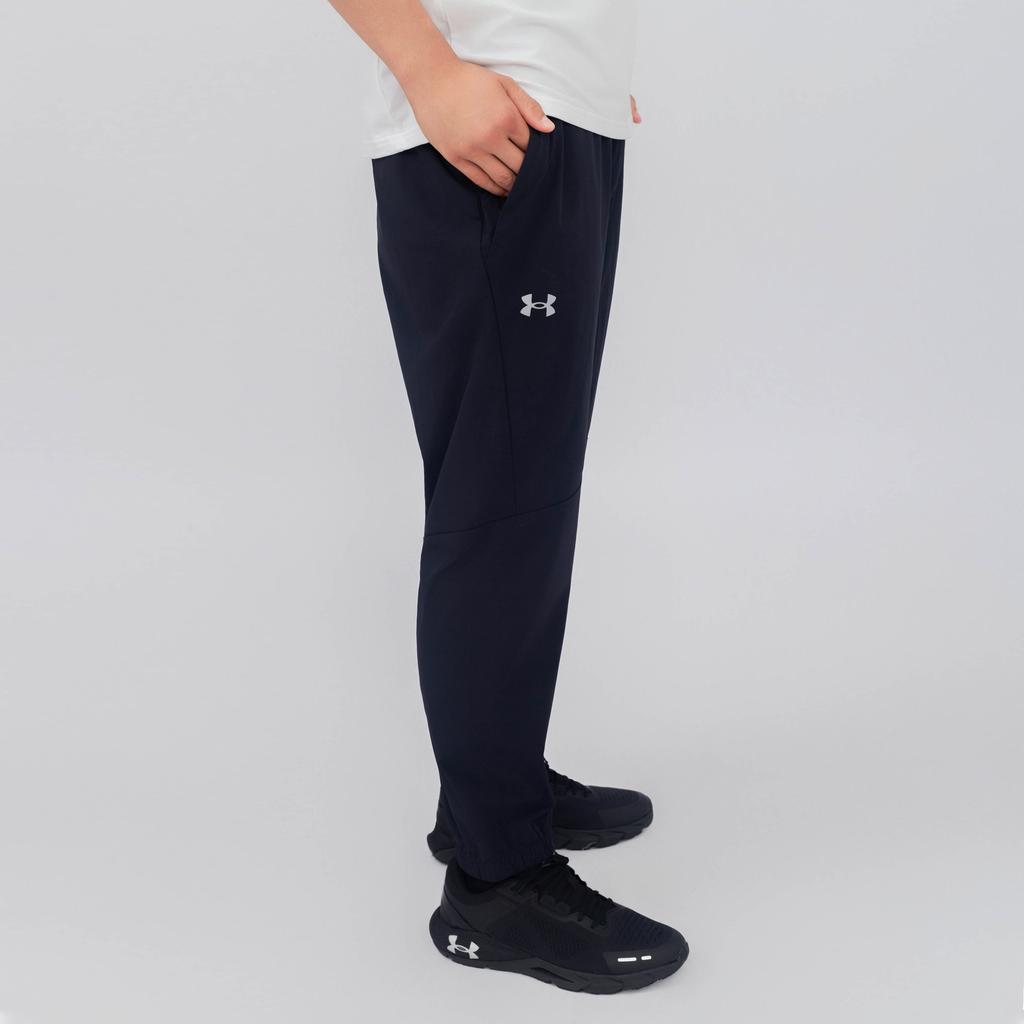 Under Armour Solid Color Woven Comfortable Quick-Dry Casual Pants Unisex bottoms Black 24500701-001